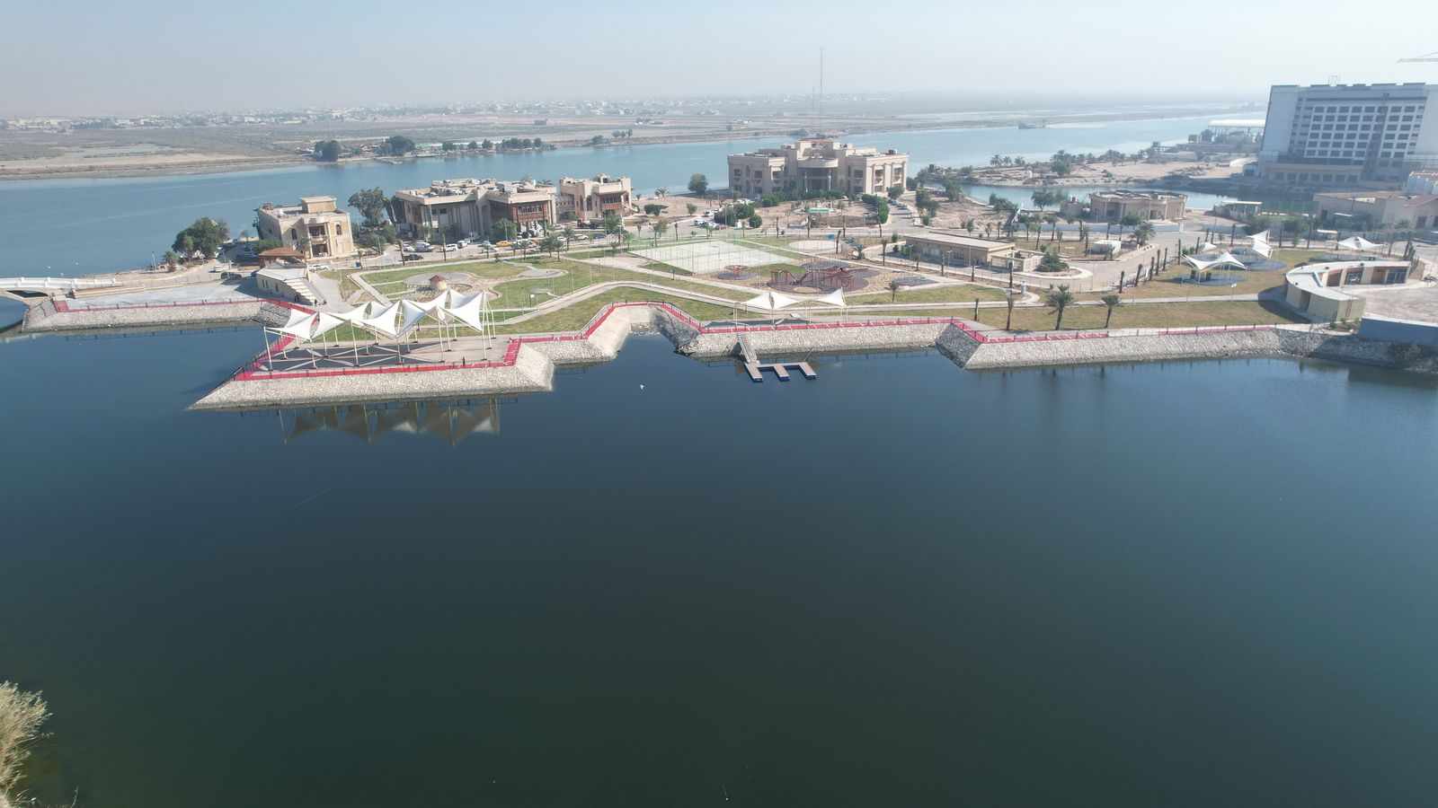 Waterfront and marina of Al-Basra General Park